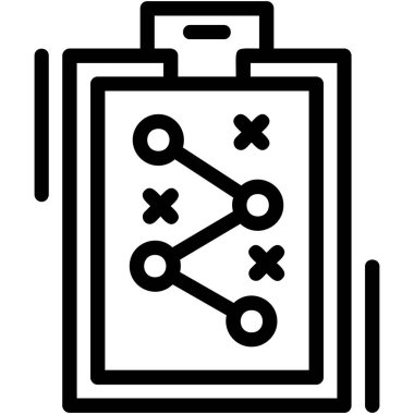 Taslak biçiminde pano kontrol listesi simgesi
