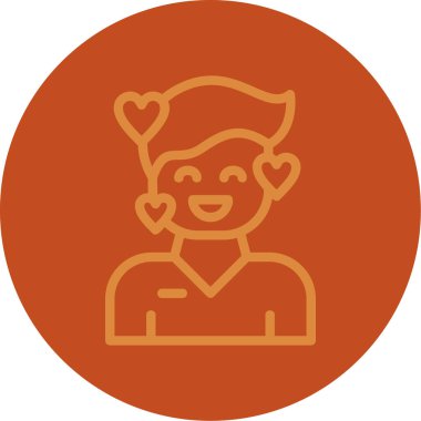 kadın simge vektör illüstrasyonu