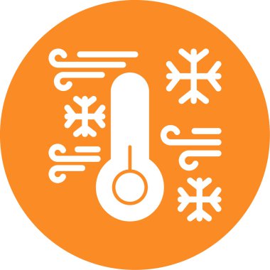 Termometre. Web simgesi basit illüstrasyon