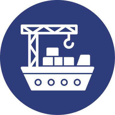 Vinç. Web simgesi basit illüstrasyon