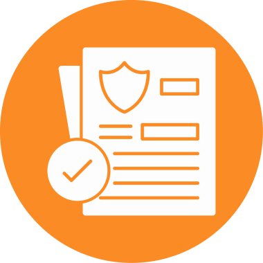 Belge simgesinin vektör illüstrasyonu