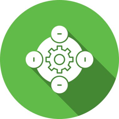 Dişliler. Web simgesi basit illüstrasyon