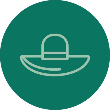 Şapka simgesi vektör illüstrasyonu