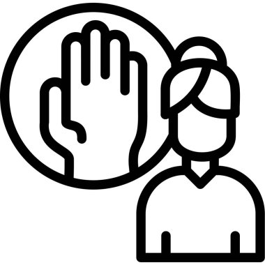 El simgesi ve vektör illüstrasyonu arkaplanda izole edildi