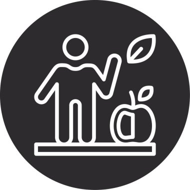 İnsan simgesinin vektör illüstrasyonu