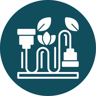 Bitki ve bahçe ikonunun vektör illüstrasyonu