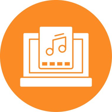 Modern dizüstü bilgisayar simgesinin vektör illüstrasyonu