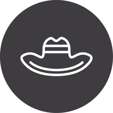 Şapka simgesinin vektör illüstrasyonu
