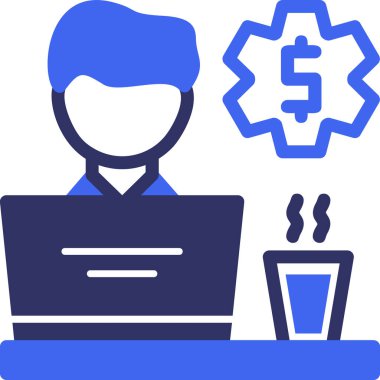 çevrimiçi para web vektör illüstrasyonu