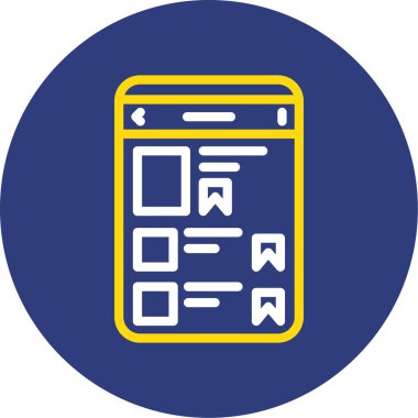 mobil simge, vektör illüstrasyonu basit tasarım