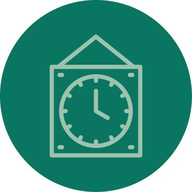 Saat simgesi vektör illüstrasyonu