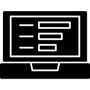 Belge simgesine sahip dizüstü bilgisayar, basit biçim