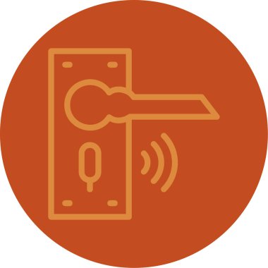 Kilit. Web simgesi basit tasarım