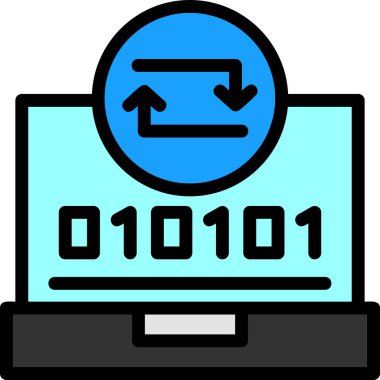 bilgisayar ekranı simgesi, vektör illüstrasyonu