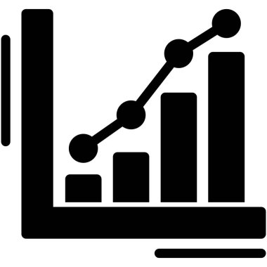 grafik çizelgesi vektör simgesi
