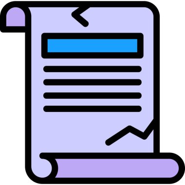 belge web simgesi basit vektör tasarımı