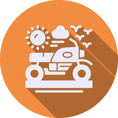 Bir motosikletin vektör çizimi