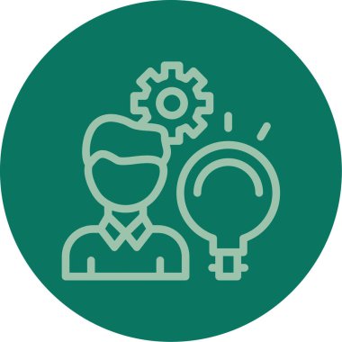 İş ve finans simgesinin vektör illüstrasyonu