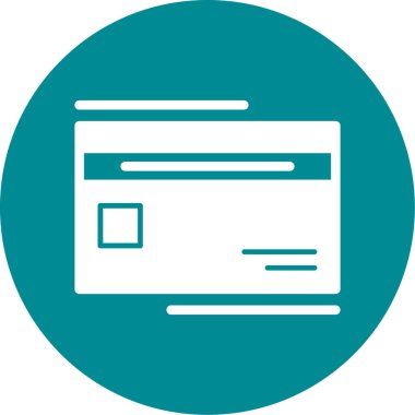 Kişisel ve ticari kullanım için kart vektör simgesi simgesi vektör çizimi..