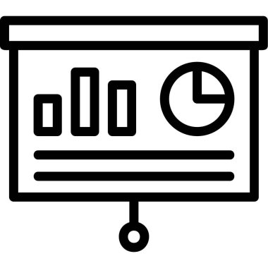 analitik grafik grafik simgesi ana hat biçiminde