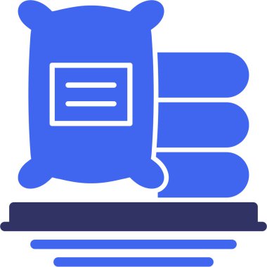 çanta çanta el simgesi ana hat biçiminde