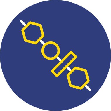 Bir kimyasal simgenin vektör illüstrasyonu