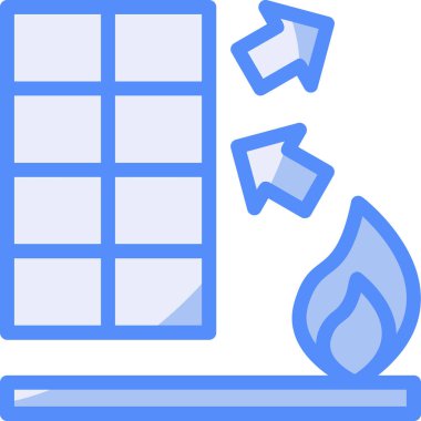 Bina. Web simgesi basit illüstrasyon