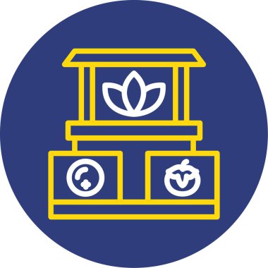 Bitki. Web simgesi basit illüstrasyon