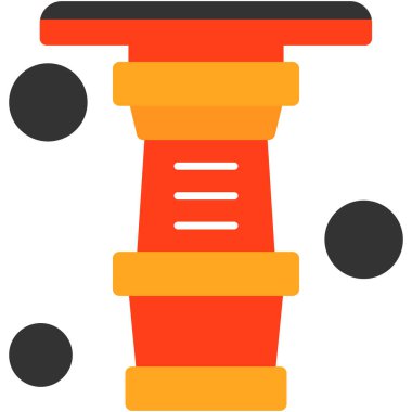 Cadılar Bayramı Web simgesi basit illüstrasyon