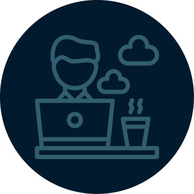 Seo simgesinin vektör illüstrasyonu