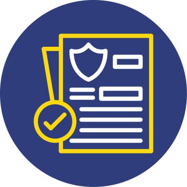 Belge. Web simgesi basit illüstrasyon