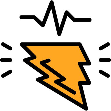 vektör simge yıldırım