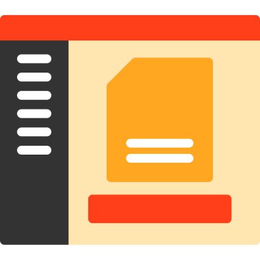 Dizin web simgesi basit illüstrasyon