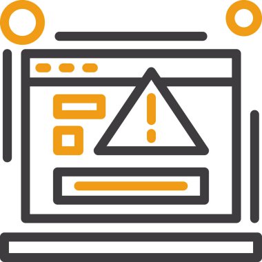 bilgisayar izleme simgesi, vektör illüstrasyonu