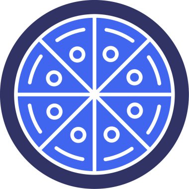 pizza. Web simgesi basit illüstrasyon