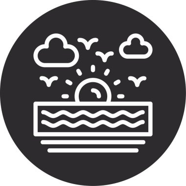 Kek. Web simgesi basit illüstrasyon