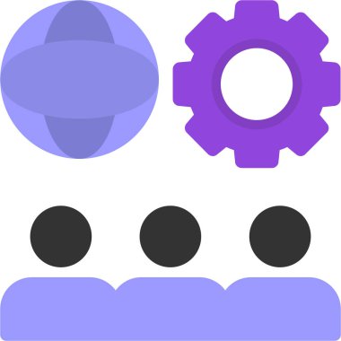 dişli simgesi, vektör çizimi