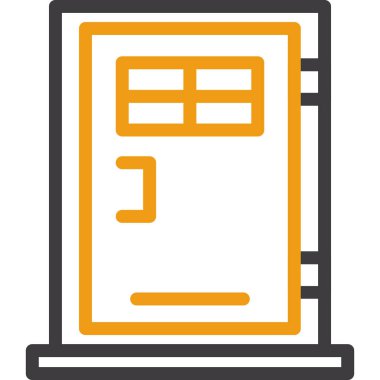 Bir belgenin vektör illüstrasyonu