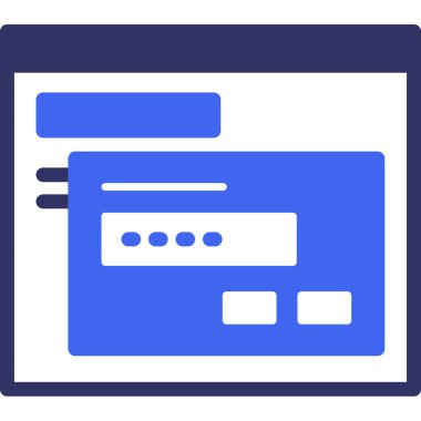 Bilgisayar. Web simgesi basit tasarım