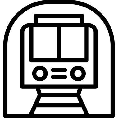 tren simgesi, vektör illüstrasyonu