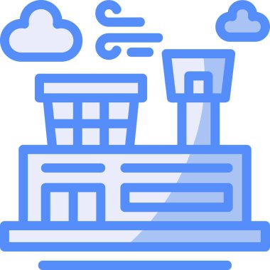 yapı binası simgesi ana hatları biçiminde