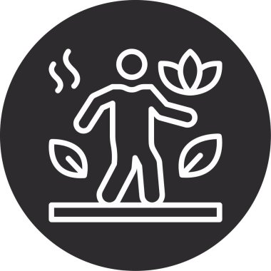 vector illustration of a woman in a wreath