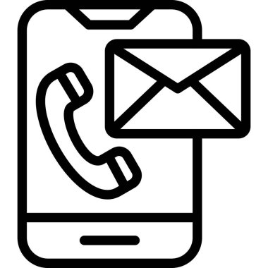 ileti ikonu vektör illüstrasyonu