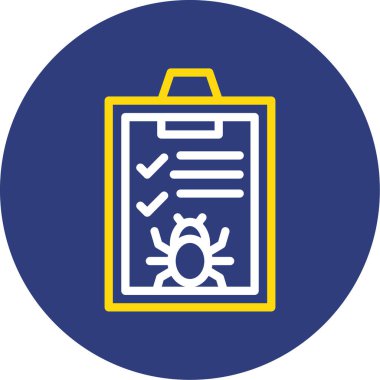 Kontrol listesi simgesi vektör illüstrasyonu