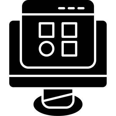 Alışveriş arabası ikonu. Ağ için basit alışveriş arabası vektör simgeleri çizimi