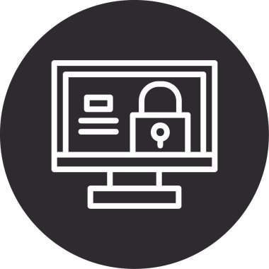 ikon vektör illüstrasyonunu kilitle