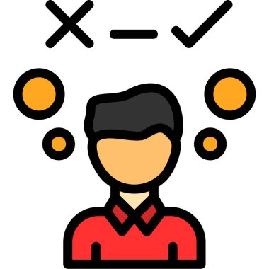 iş adamı simgesi vektör illüstrasyonu