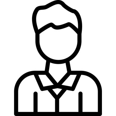 avatar insan kişisi simgesi ana hatlar biçiminde