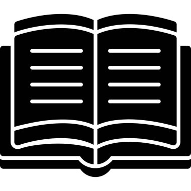 Kitap. Web simgesi basit illüstrasyon