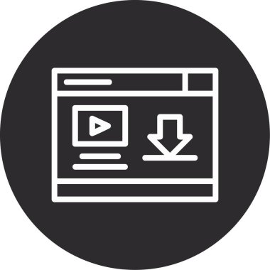 Web tarayıcı simgesi vektör illüstrasyonu